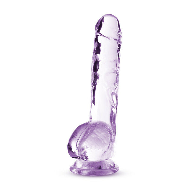 Naturally Yours - 8" Crystalline Dildo - Amethyst