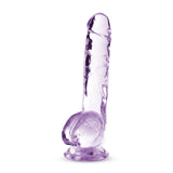 Naturally Yours - 8" Crystalline Dildo - Amethyst