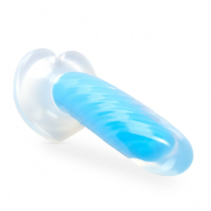 Neo Elite - Glow in the Dark Tao - 7-Inch Dual-Density Dildo - Neon Blue