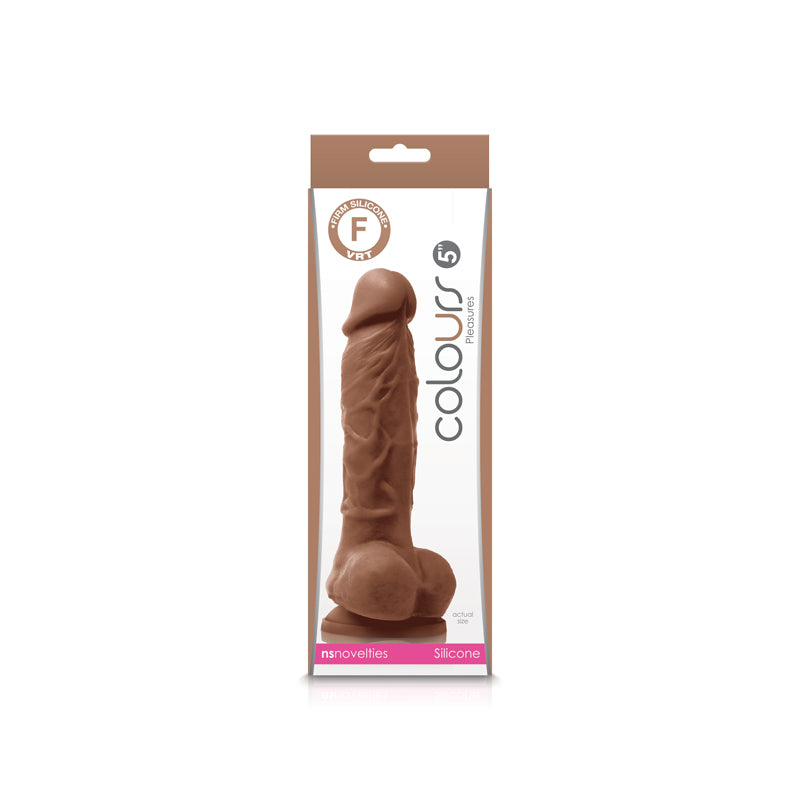 Colours Pleasures 5 Inch Dildo in Brown