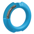 OptiMALE FlexiSteel Silicone Metal Core CockRing 2 sizes- Blue - Black