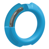 OptiMALE FlexiSteel Silicone Metal Core CockRing 2 sizes- Blue - Black