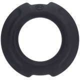 OptiMALE FlexiSteel Silicone Metal Core CockRing 2 sizes- Blue - Black