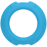 OptiMALE FlexiSteel Silicone Metal Core CockRing 2 sizes- Blue - Black