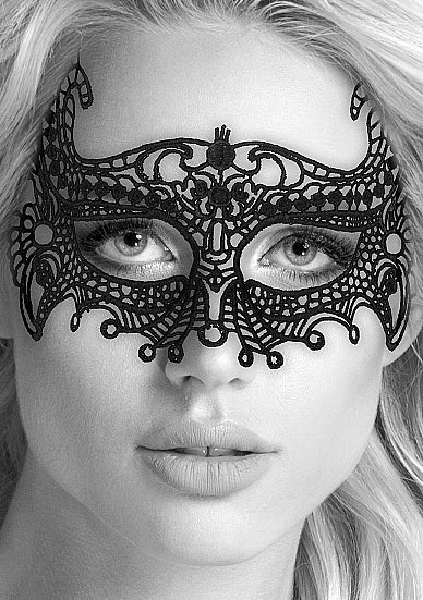 Ouch! Lace Eye Mask Empress Black