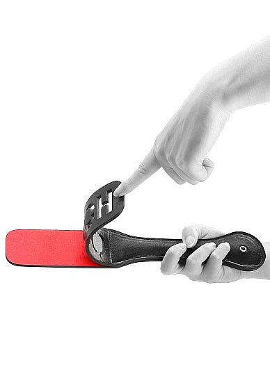 Ouch! Bonded Leather Paddle Ouch Black