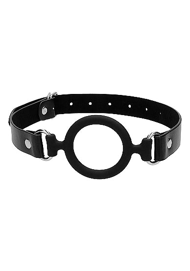 Ouch! Silicone Ring Gag With Adjustable Leather Straps
