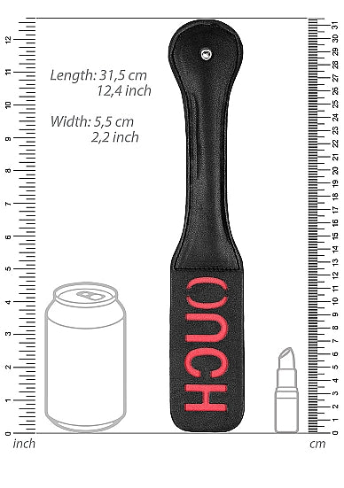 Ouch! Bonded Leather Paddle Ouch Black