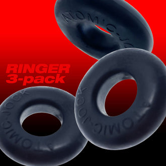 OxBalls Ringer 3-Pack Bulge Cockrings Silicone Night Edition