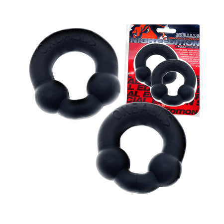 OxBalls Ultraballs 2-Pack Cockring Special Edition Night