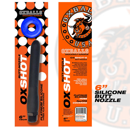 Oxballs OxShots Silicone Shower Butt Nozzle 6 Inch