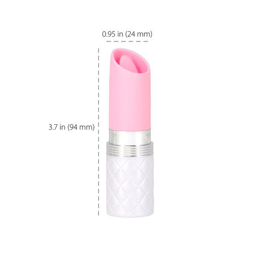 Pillow Talk Lusty Flickering Lipstick Massager Pink - Teal