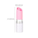 Pillow Talk Lusty Flickering Lipstick Massager Pink - Teal