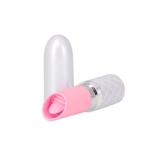 Pillow Talk Lusty Flickering Lipstick Massager Pink - Teal