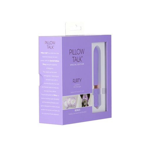 Pillow Talk Special Edition Flirty Purple Mini Massager With Swarovski Crystal