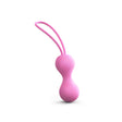 pink silicone kegal balls with strap
