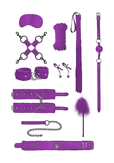 Ouch! 11-Piece Intermediate Bondage Kit - All Colors