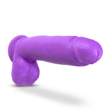 Neo Elite - 10 inch Silicone Dual Density Dildo with Balls - Purple