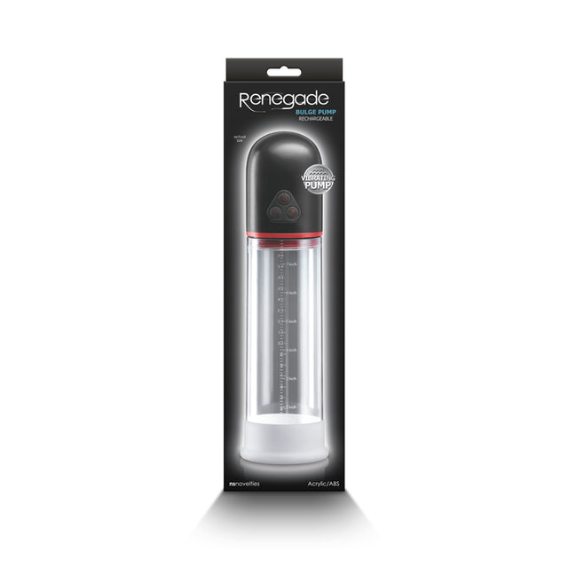 Renegade Bulge Vibrating Penis Pump Black