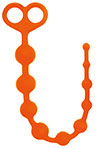 Rooster Perfect 10 Anal Plug Beads - Orange