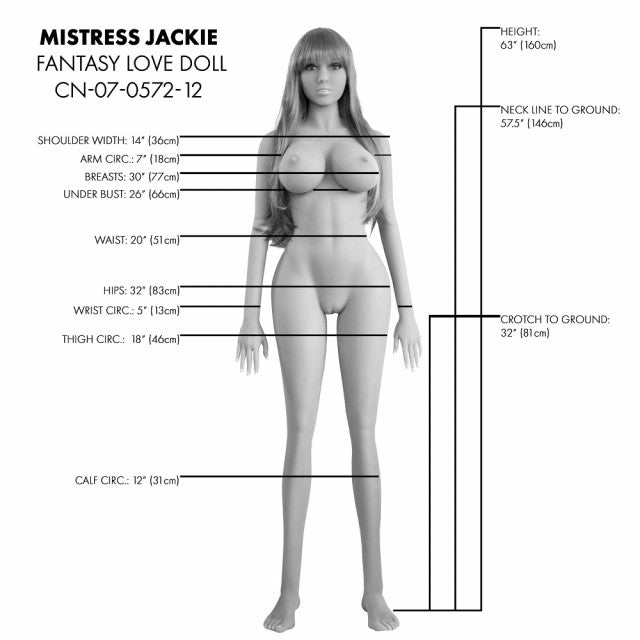 Mistress Jackie Life Size Sex Doll Tazzle