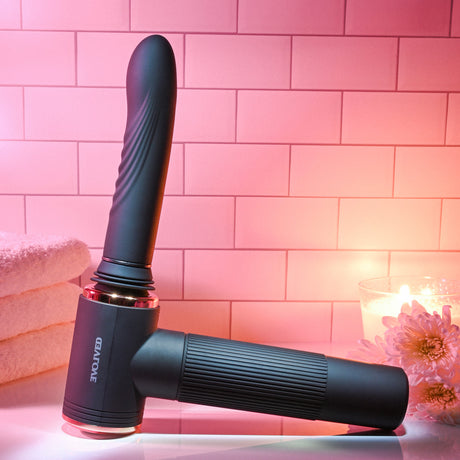 Too Hot To Handle Rechargeable Silicone Thrusting Sex Machine