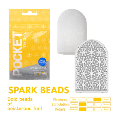 Tenga Pocket Masturbator Stroker Sleeve Spark Beads