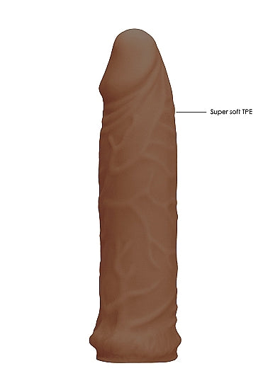 Real Rock Penis Extender  7 inch - Vanilla - Tan