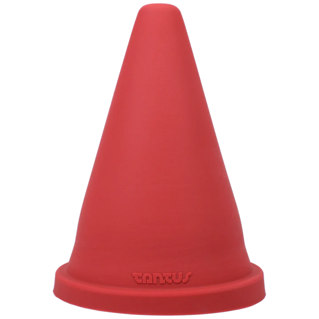 Tantus Cone Squat - Ruby - Onyx