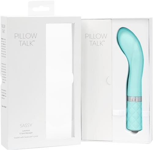 Pillow Talk Sassy G-Spot Vibrator - Teal - Pink