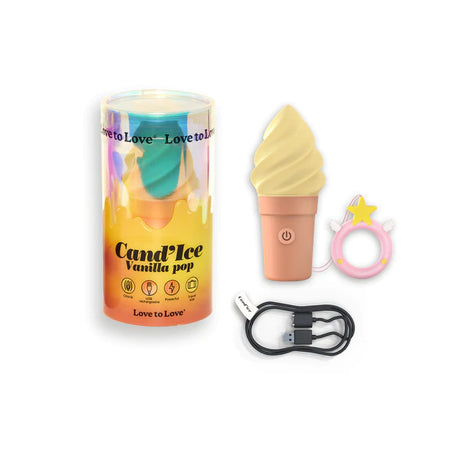 Love To Love Cand'Ice Vibrator - Raspberry - Vanilla