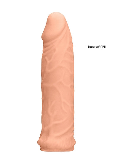 Real Rock Penis Extender  7 inch - Vanilla - Tan