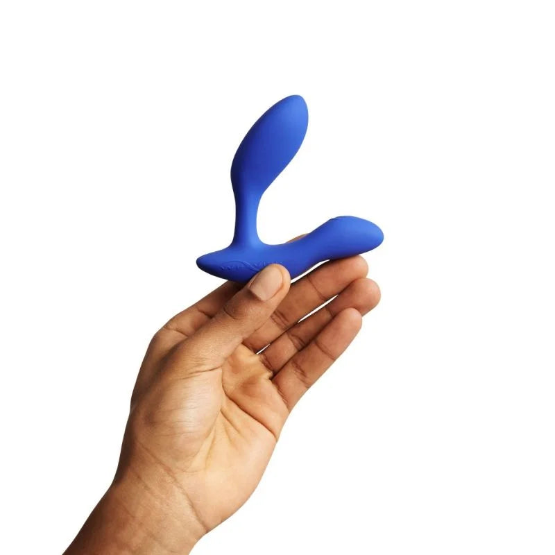 We-Vibe Vector + Vibrating Prostate Stimulator - Black - Blue