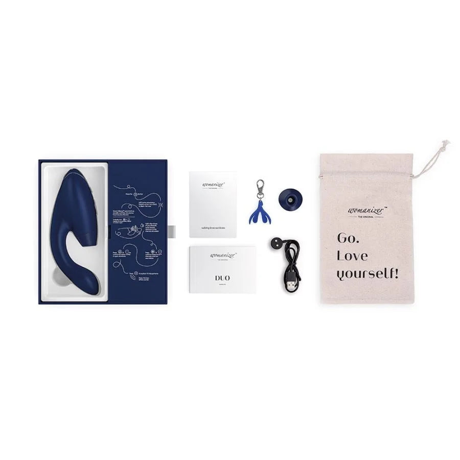 Womanizer Duo Dual Stimulator Air Pulse Vibrator